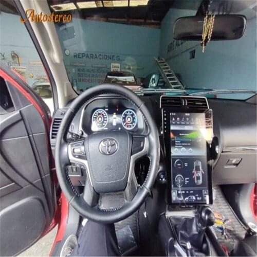 For TOYOTA LAND CRUISER Prado 150 2010-2020 Android 9.0 Digital Cluster Virtual Cockpit Dashboard Speed Screen Auto Tesla Radio