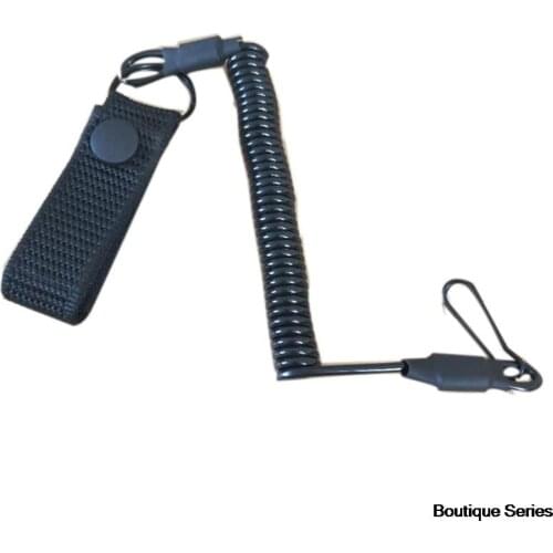 Anti-lost Elastic Lanyard Rope Military Spring Safety Strap Tactical Gun