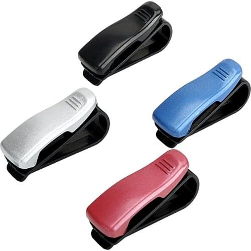 Fastener Cip Ticket Card Clamp Car Glasses Cases Car Styling ABS Eyeglasses Clip Portable Car Sun Visor Sunglasses Holder
