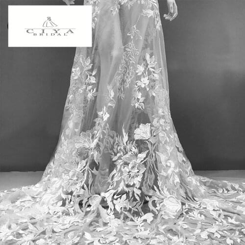 Bridal Lace Fabric 130cm Width Dress Lace Fabric Bridal Lace Fabric Sequins Lace Fabric Sell By 1 Yard