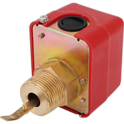 Brass Water Flow Switch AC/DC 250V NPT Thread Connector Water Flow Pressure Switch Controller Switch Paddle Control