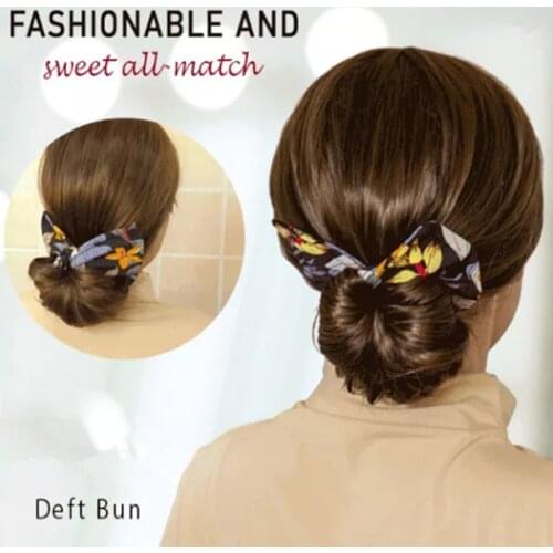 Deft Bun 2021 New Print Headband Hair Braiding Tool Hair Twist Braider Easy Use DIY Headwear for Women Girls Hair Accessories