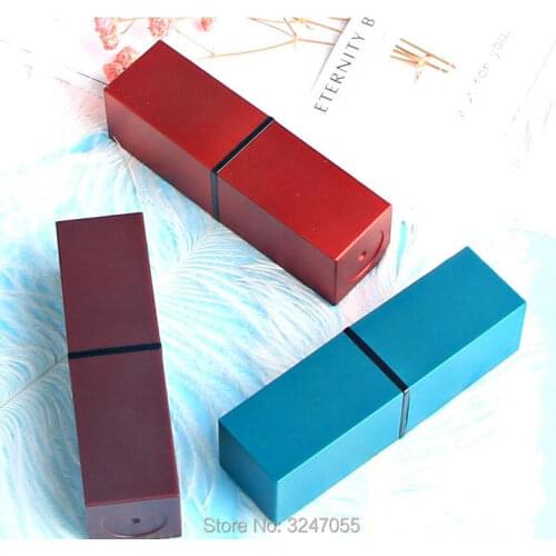 50pcs/lot Matte Color Empty Lipstick Tube, Cosmetic Classic Matte Style Lip Rouge Packing Container, DIY Lip Balm Storage Bottle