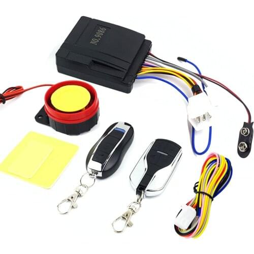 12v Motorcycle Alarm System Horn Scooter Remote Control Engine Start Keyless Entry Anti-line Cut Universal Moto Alarme Speaker