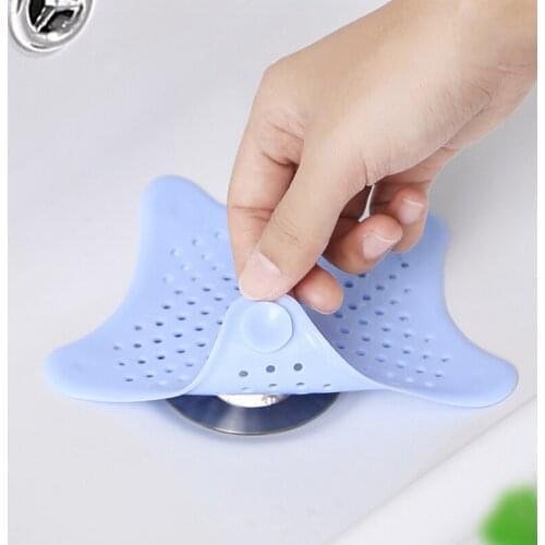 1Pcs QDRR Silicone Sink Drain Filter Bathtub Hair Catcher Stopper Trapper Drain Hole Filter Strainer for Bathroom Kitchen Toliet