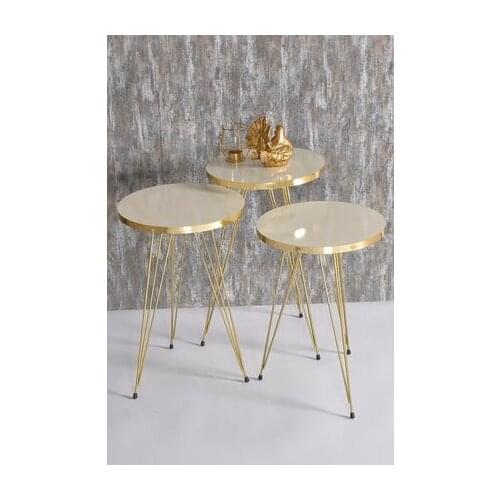 Modern Zigon coffee table Gold Cream Tel coffee tables table basse furniture living room table