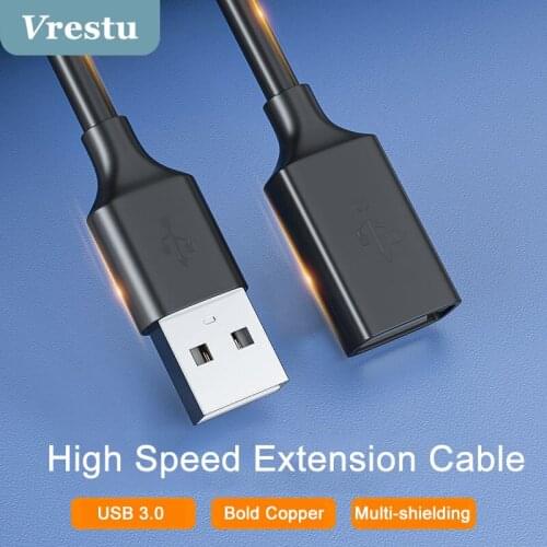 USB Extension Cable Male to Female USB 3.0 Bold Wire for Smart Laptop PC TV Box One SSD Camera USBA 3.0 Extender Wire Fast Speed