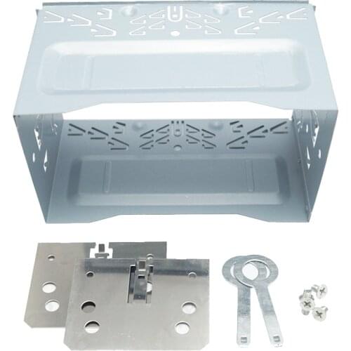 Universal ISO 2DIN Double Ingot Iron Frame DVD Navigation Bracket Panel for Automotive Audio Modification Frame