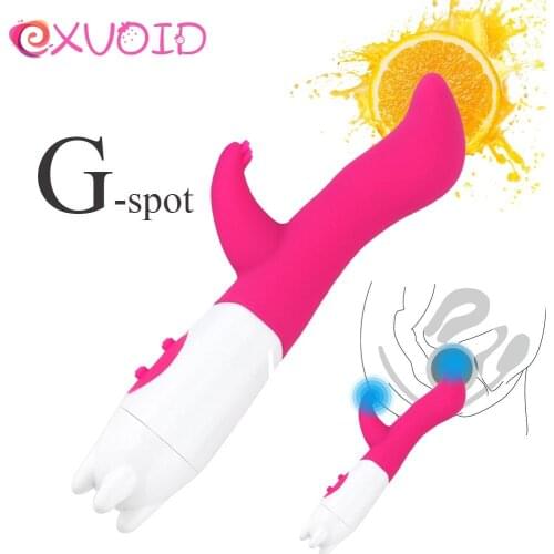 EXVOID Rabbit Vibrators for Woman Orgasm G-spot Massager Dildo Vibrator Sex Toys for Women Strong Vibration Clitoris Stimulate