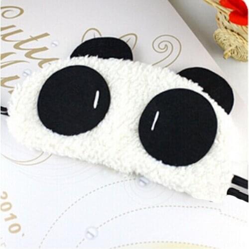 New Cute Face White Panda Eye mask Eyeshade Shading Sleep Cotton Goggles Eye mask sleep mask Eye Cover health Care Tool