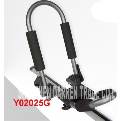1 SET Y02025G Folding J-Style stacker kayak Kayak Canoe carrier holder carrier roof aluminum alloy Canoe Kayak Boat shelf