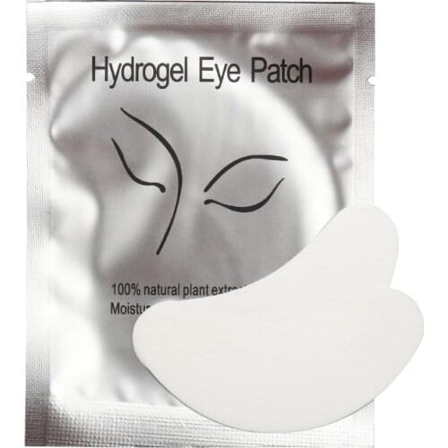 100 Pairs Grafting Eyelash Pad Gel Patch Hydrogel Eye Patch Under Eye Paper Sticker Fox Wraps Eyelash Extension Makeup Tools