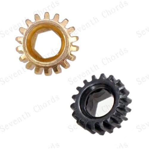12 Pcs Hex Hole Gear for Guitar Tuners Tuning Pegs Key Machine Head - Gear Ratio 1:18