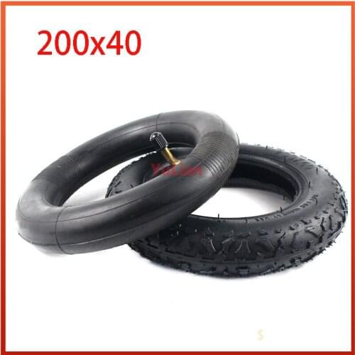 200X40 Inner Tube Outer Tire 200*40 Pneumatic Tire for Folding Bicycle Scooter Car Motorcycle Accessories Babys Car