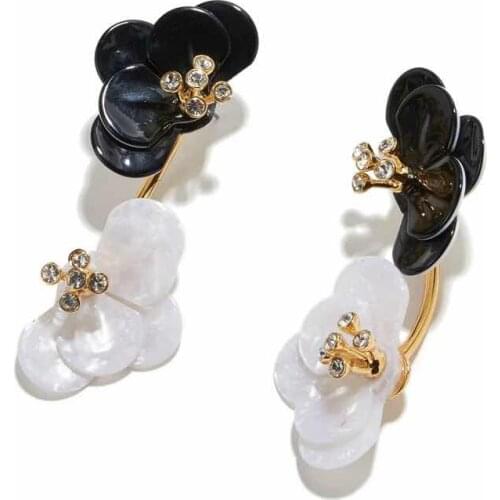 2020 Amybaby Luxury Fashion Resin Leaves Flower Womens Stud Earring Jewelry For Party