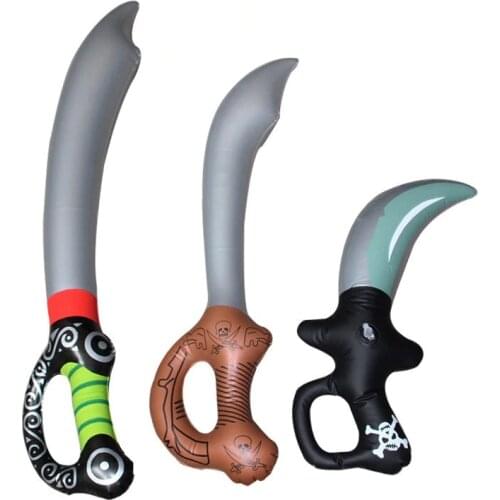 2020 Wholesale 10pcs/lot for Children Pirate Sword,Not Wounding Weapon,children Inflatable Toy Inflatable Sword Free Shipping