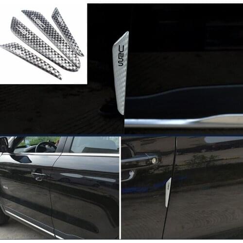 4PCS Carbon Fiber Crash Bar Anti-Rub Bumper Door side Edge Protection stickers FOR Ford Buick Regal Lacrosse Excelle GT/XT/GL8