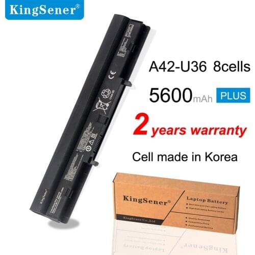 Kingsener A42-U36 Battery 5600MAH 83WH for ASUS A41-U36 U32 U32U U36 U36J U36JC U36S U36SD U36SG U44 U44S U82 U82E U84 8 Cells