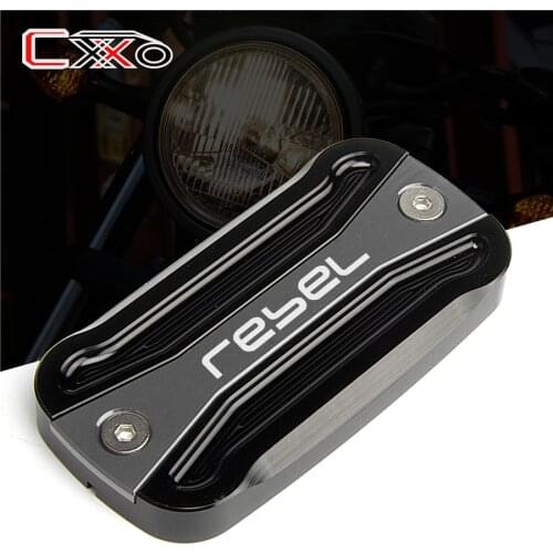 Front Brake Fluid Reservoir Cover Cap Motorcycle Accessories Fit For Honda Rebel 300 Rebel 500 2017-2019