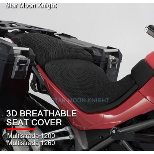 Motorcycle Accessories Protecting Cushion Seat Cover For DUCATI Multistrada 1260 1260S MTS 1200 S Nylon Fabric Saddle Seat Cover