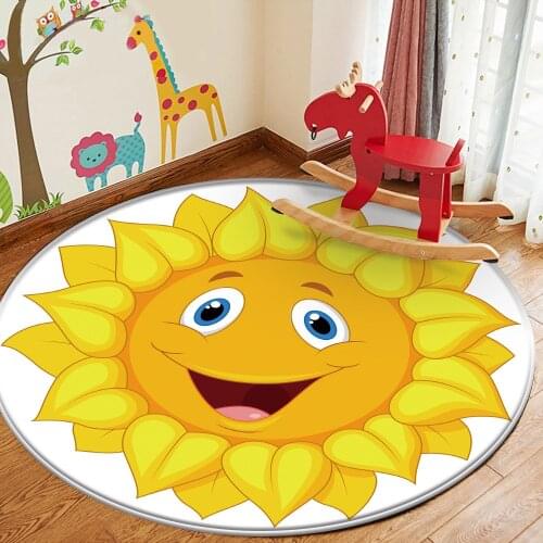 Alfombra Sunflower Mat Rug Non-Slip Water Flannel Carpet Non-slip Bath Mat Soft Fluffy Living Room Bedroom Decorative Carpet