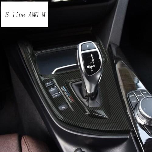 Car Styling Water Cup Holder Frame Gear Shift Covers For M Performance Stickers For BMW 3 4 Series 3GT F30 F32 F34 Accessories