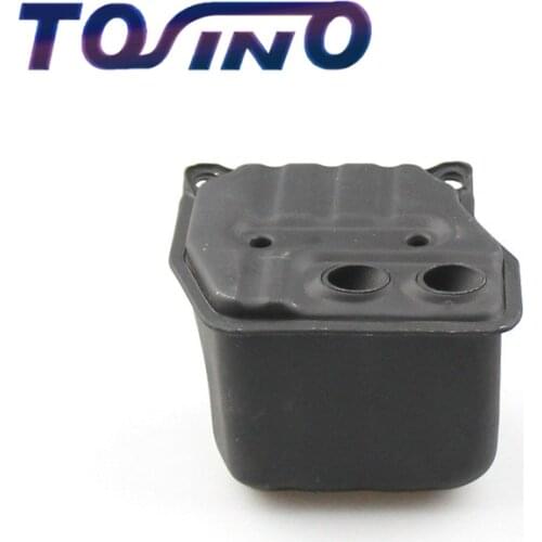 Free shipping Muffler Exhaust Fit CHINESE CHAINSAW 4500 5200 5800 45cc 52cc 58cc TAURUS SANLI