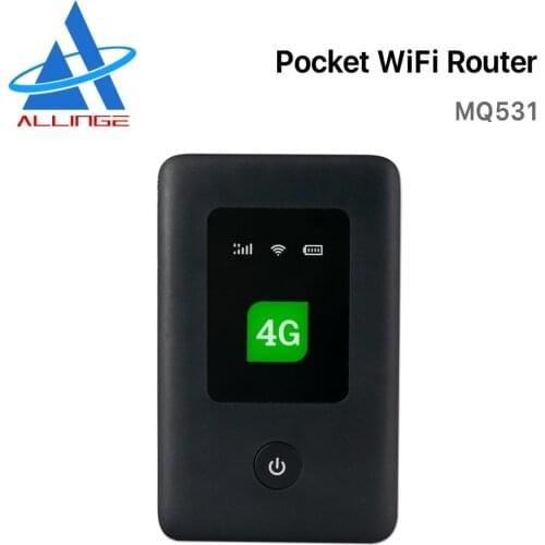 ALLINGE Unlocked 150mbps 4g LTE Wireless Router Pocket SIM Card Hotspot Mini Wifi Sharing Portable Modem Bands B1B3B7B8B20B40