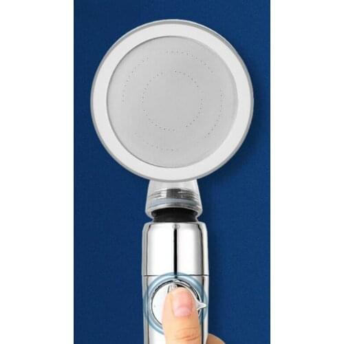 Household One-button Water Stop Super Pressurized Filter Shower Nozzle Handheld Shower Head Detachable Interface Universal H8118