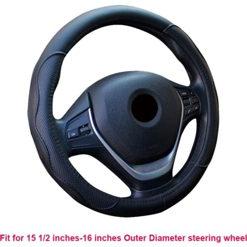Car Steering Wheel Cover Large-Size for Ford F150 F250 F350 Ram Toyota 4Runner Tacoma Range Rover with 15 1/2 inch-16 inches