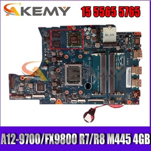 CN-0KPK2C 0KPK2C 0G89K3 BAL22 LA-D803P For DELL 15 5565 5765 Laptop Motherboard With A12-9700/FX9800 R7/R8 M445 4GB -GPU 100% OK