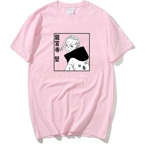 Fresh Summer Anime Tokyo Revengers Print T-shirt Harajuku Mens Short Sleeve Streetwear Plus Size Simplicity Loose Tops Cool