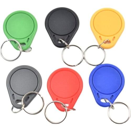 KINJOIN 10pcs 13.56MHz IC Keyfob RFID Tag Tags llaveros llavero Porta Chave Card Sticker Key Fob Token Ring Proximity Chip