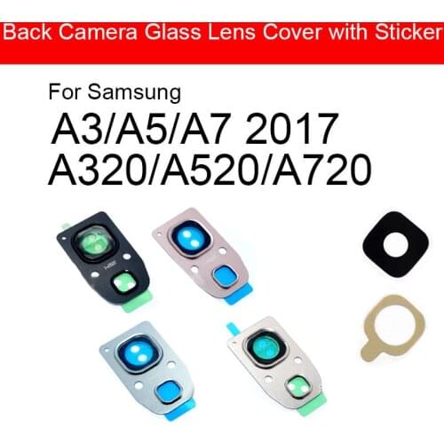 Rear Camera Glass Lens Sticker Glue For Samsung Galaxy A3 A5 A7 2017 A320 A520 A720 Back Camera Glass Lens Cover Repair Parts