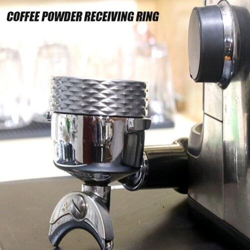 Coffee Powder Receiving Ring Espresso Coffee Machine Handle Magnetic Anti-flying Powder Ring 51mm/53mm/58mm Coffee Powder Ring