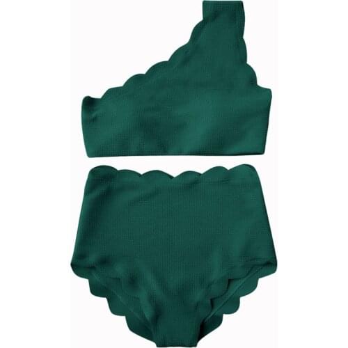 Swimming Suit for Women 2020 Swimsuit Petal Swimsuit Split High Waist Bikini Ladies Swimwear 2 Piece Swimsuit Women