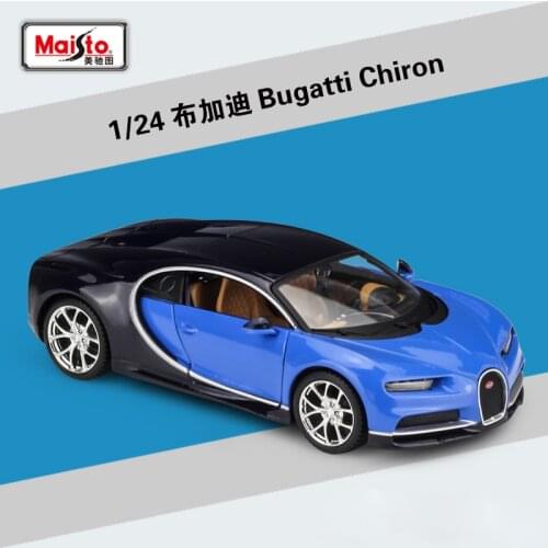 Maisto diecast 1:24 Scale High Simulation Metal Toy Car Bugatti Chiron Alloy Model Car Toys For Boys Children Gifts Collection