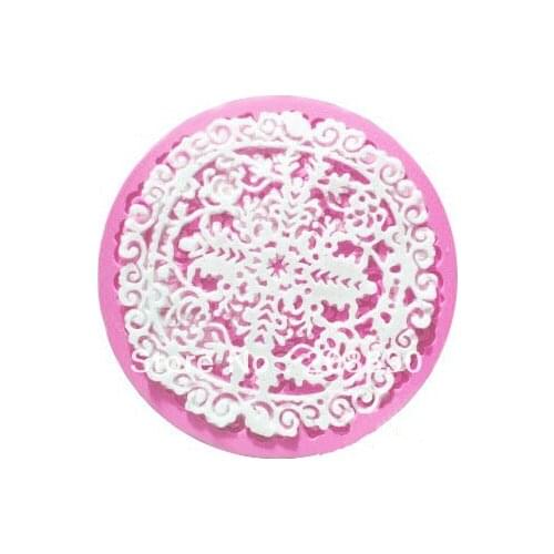 Wholesale Sugar lace mat Floral snowflake lace mold decoration for cake Silicone mond Fondant cake mold