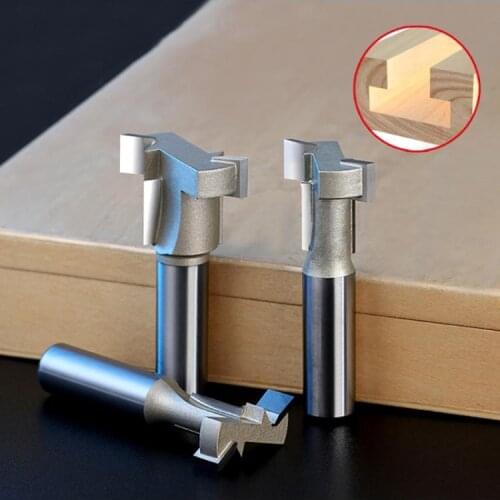 Straight Edge T Type Electric Wood Milling Cutter Solid Carbide Woodworking Bit 2020 New