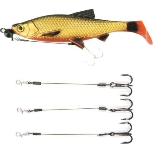 1 pcs Fishing line, wire line set, three hook fishing set, fishing gear supplies