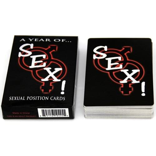 Sexual Positions Playing Paper Cards A Year of Sex for Adults Poker Cards Sexy Game Cards Sets for Couple Game Sex Postion