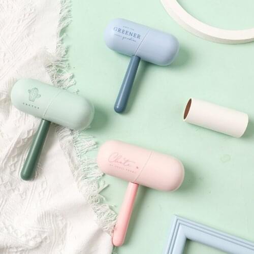 Hair Remover Cleaning Brush Drum Type Capsule Type Pet Sticking Hair Removal Brush For Home Car Hair Cleaning Supplies