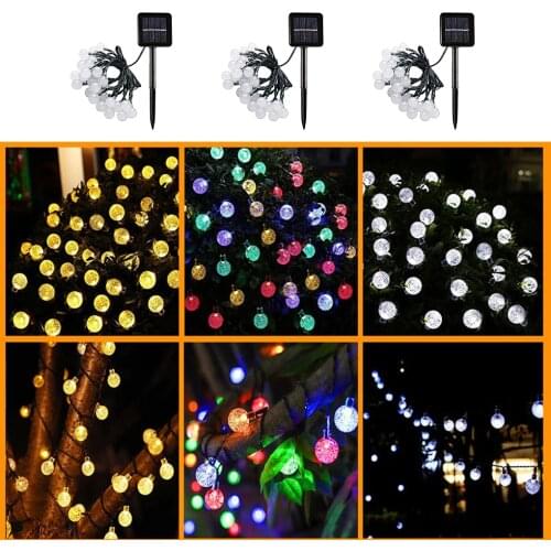 Solar Lamp Power LED String Fairy Lights Waterproof Decoration Lamp String Solar Garlands Garden Christmas Decor For Outdoor