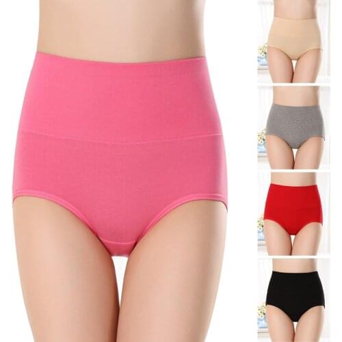 Womens briefs Comfortable Cotton Women Sexy Ultra-thin Panties High waist Self-cultivation Warmth underwear