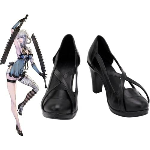 NieR Kaine Cosplay Shoes High Heel Sandals Custom Made Any Size for Women and Men