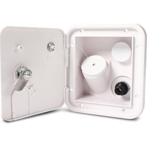 TYTX RV Square Water Filling Port With Lock Filling Port Caravan Gravity Filling Port Camping Car Pumping Port