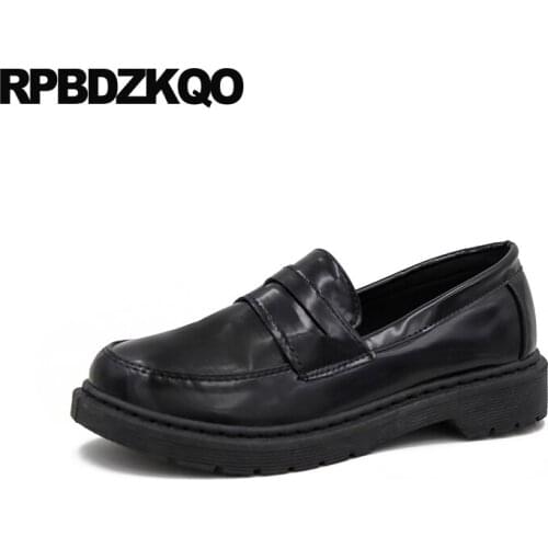 Designer shoes women luxury 2019 flats mori girl chinese korean japanese black china round toe comfortable ladies comfy slip on