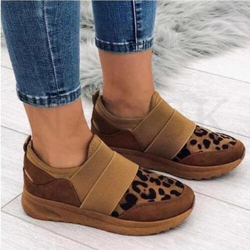 2021 Women sneakers Spring leopard Women Shoes Flats Shoes casual Sneakers Women Plus Size 43 Drop Shipping