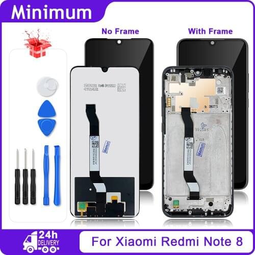 6.3" For Xiaomi Redmi Note 8 LCD Display Touch Screen Digitizer Assembly With Frame Replacement Parts For Redmi Note 8 Note8