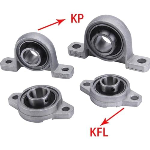 1Pcs Zinc Alloy KFL08-KFL006/KP08-KP006 Bearing Pillow Block Self Aligning Bearing Mounted Support CNC